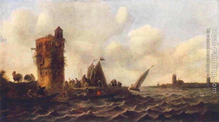 Jan Van Goyen : A View on the Maas near Dordrecht